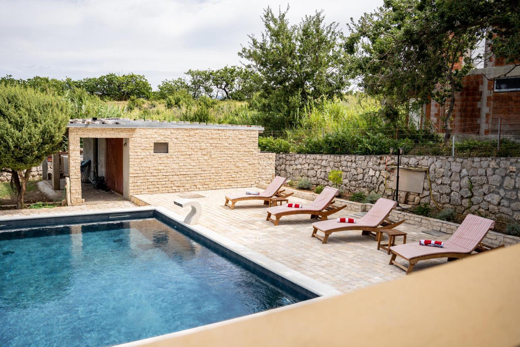 Villa Pag Dubrava Relax With Pool Bosana Ngoại thất bức ảnh
